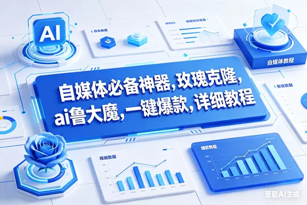 （17964期）玫瑰克隆工具，鲁大魔ai软件，自媒体的神器，一键爆款，50多个功能的详细教程。-小栈创课网