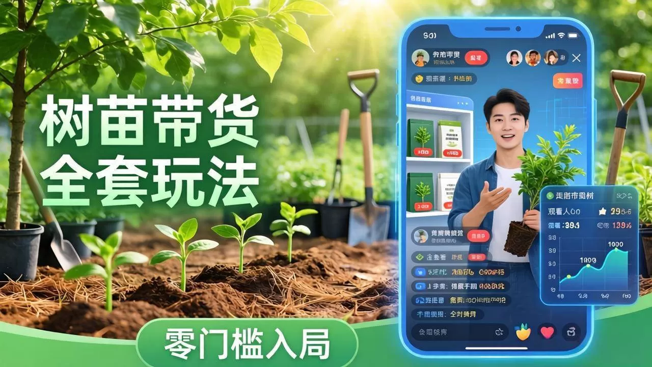 (17729期)视频号AI树苗带货全套玩法:零门槛入局,掌握豆包、千问等AI工具制作树苗视频的全套流程-小栈创课网