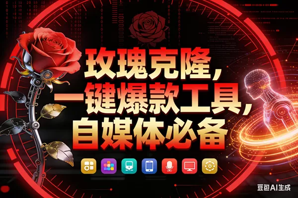 （17912期）玫瑰克隆工具，鲁大魔ai软件，自媒体神器，一键爆款，50多个功能，详细教程。-小栈创课网