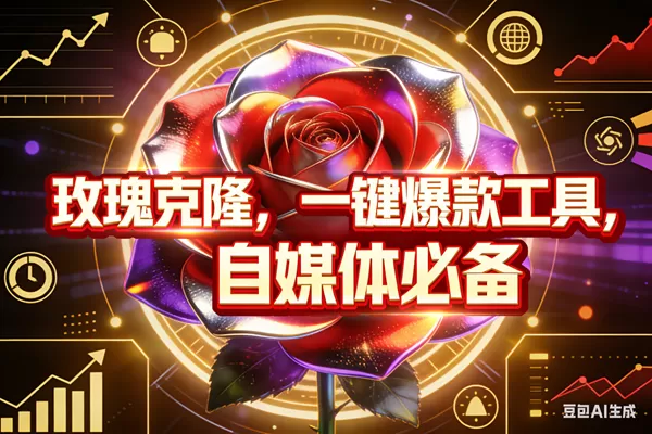 (17792期)玫瑰克隆,ai鲁大魔工具,自媒体必备神器,一键爆款,详细教程。-小栈创课网