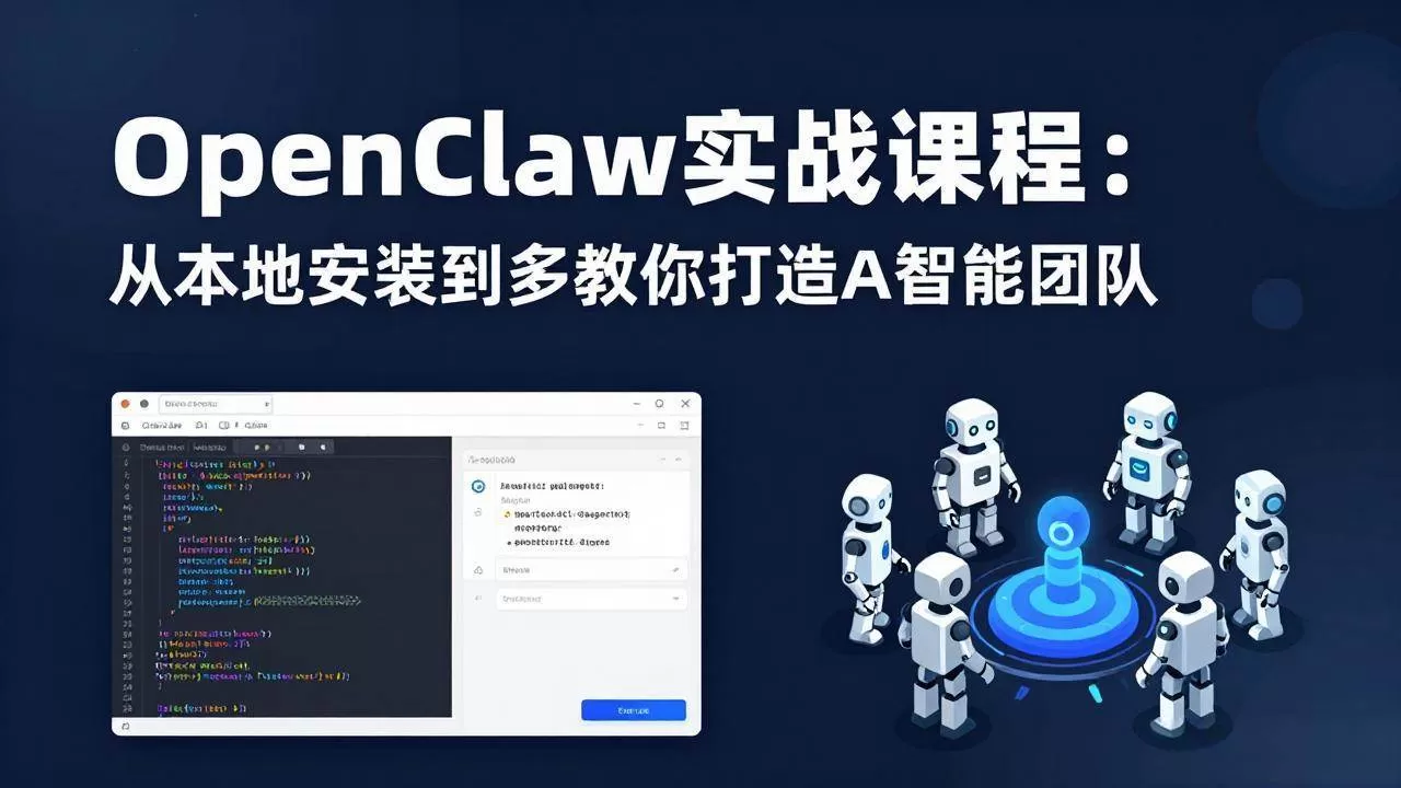 （17883期）OpenClaw实战课程：从本地安装到多Agent协同，手把手教你打造AI智能团队-小栈创课网